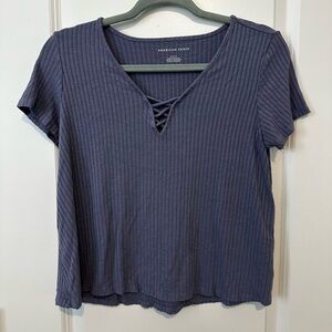 American Eagle Outfitters Shortsleeve Ribbed Tee